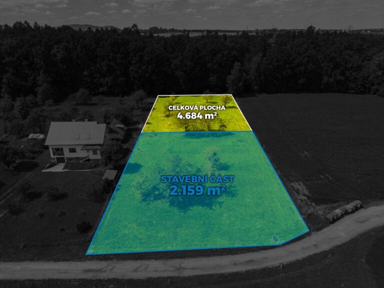 Prodej stavebního pozemku 4 684 m2, Horní Domaslavice