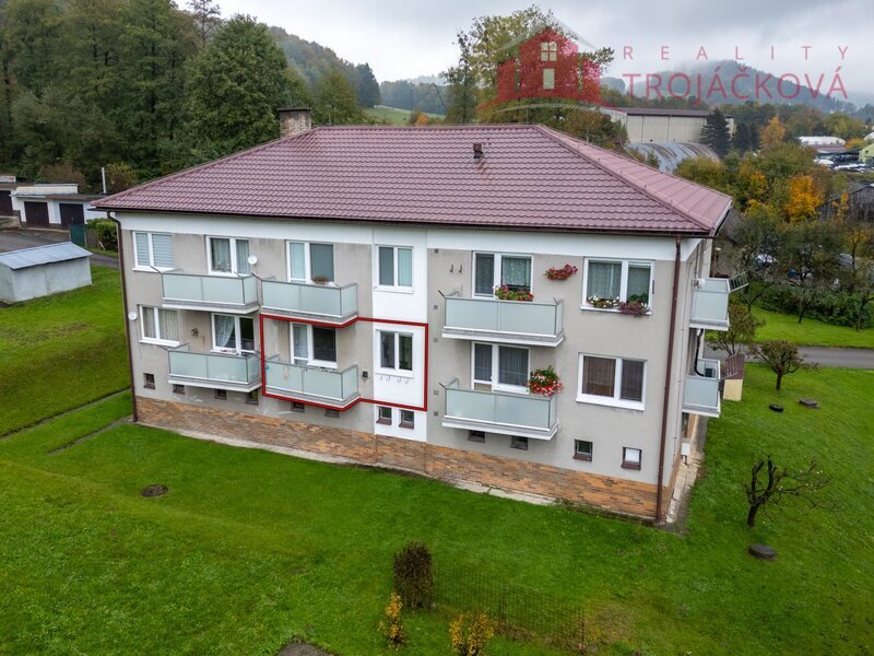 Prodej bytu 1+kk, 41 m2, balkón, Vigantice